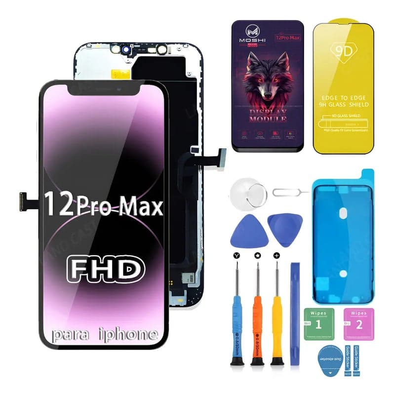 Tela preta Incell iPhone 12 Pro Max Land Cast