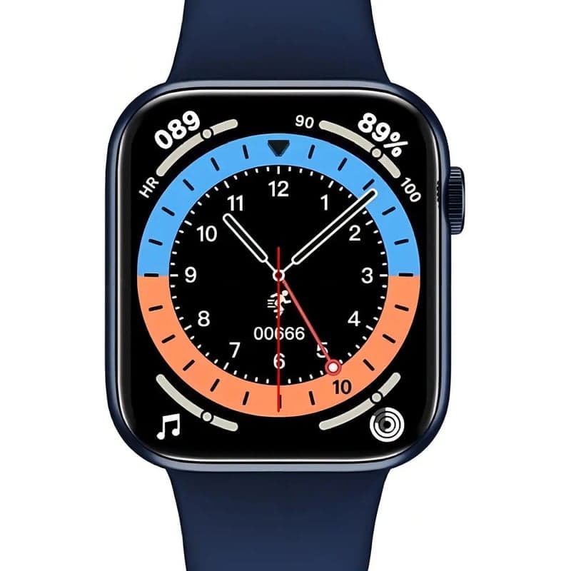 Smartwatch Hw16 44mm Relogio Tela Infinita Troca Foto Cor Da Caixa Azul