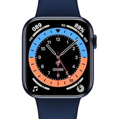 Smartwatch Hw16 44mm Relogio Tela Infinita Troca Foto Cor Da Caixa Azul