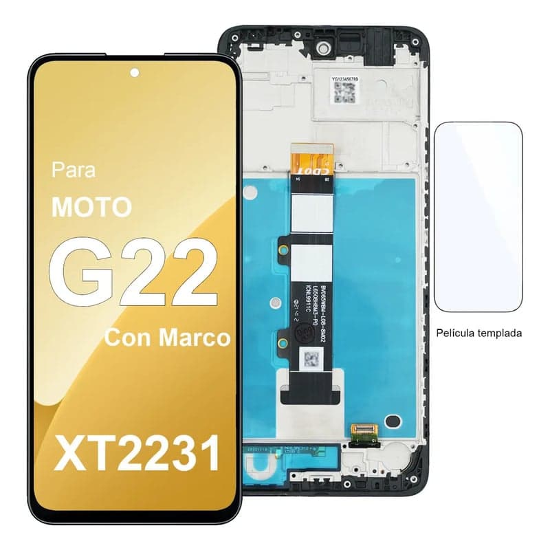 Para Motorola G22 Xt2231 Incell Display Tela com Moldura